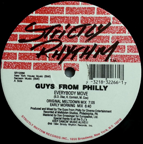 Guys From Philly - Everybody Move / After Midnight | Strictly Rhythm (SR12266) - main Guys From Philly - Everybody Move / After Midnight | Strictly Rhythm (SR12266) - main