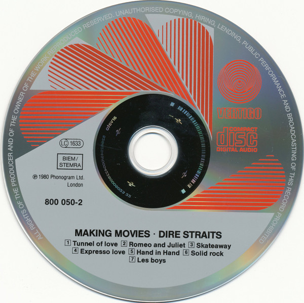 Dire Straits - Making Movies | Vertigo (800 050-2) - 2