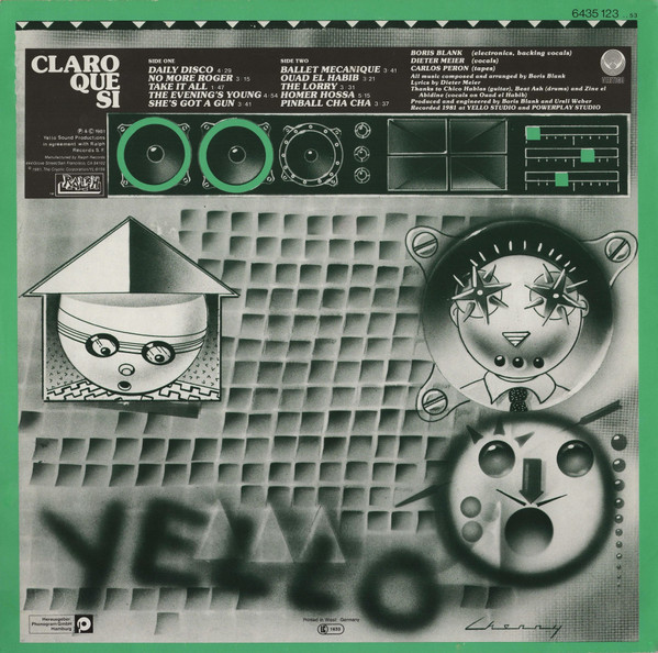 Yello - Claro Que Si | Vertigo (6435 123) - 2