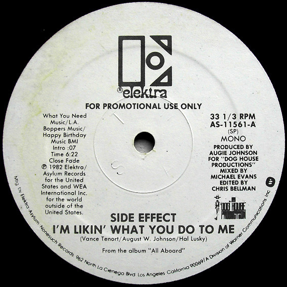 Side Effect - I'm Likin' What You Do To Me | Elektra (AS-11561) - 2 Side Effect - I'm Likin' What You Do To Me | Elektra (AS-11561) - 2