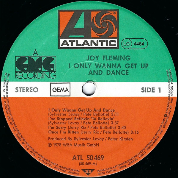 Joy Fleming - I Only Wanna Get Up And Dance | Atlantic (ATL 50 469) - 3 Joy Fleming - I Only Wanna Get Up And Dance | Atlantic (ATL 50 469) - 3