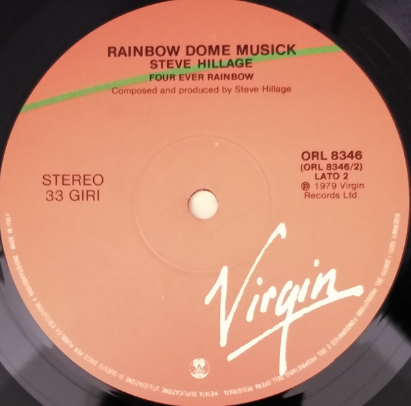 Steve Hillage - Rainbow Dome Musick | Virgin (ORL 8346) - 4