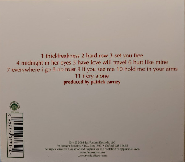 The Black Keys - Thickfreakness | Fat Possum Records (80371-2) - 2