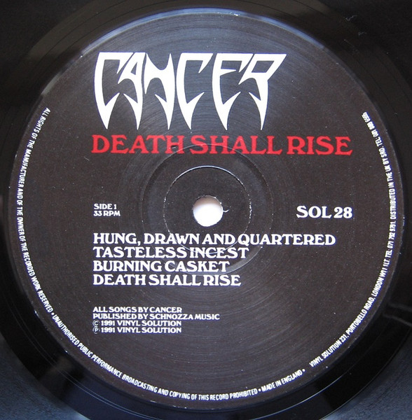 Cancer - Death Shall Rise | Vinyl Solution (SOL 28) - 3 Cancer - Death Shall Rise | Vinyl Solution (SOL 28) - 3