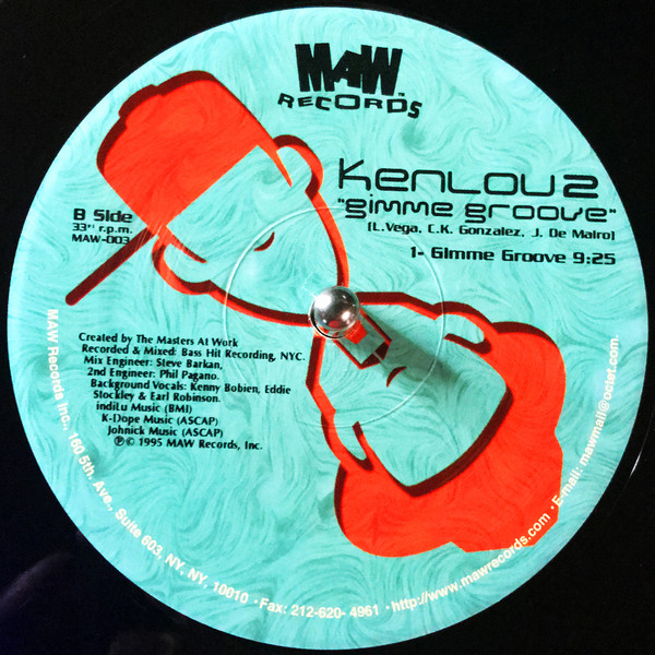 Kenlou - The Bounce / Gimme Groove | MAW Records (MAW-003) - main