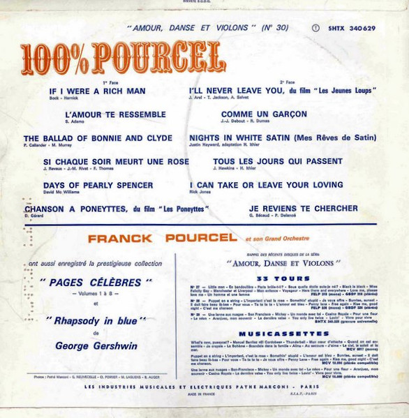 Franck Pourcel Et Son Grand Orchestre - 100% Pourcel | La Voix De Son Maître (SHTX 340629) - 2 Franck Pourcel Et Son Grand Orchestre - 100% Pourcel | La Voix De Son Maître (SHTX 340629) - 2