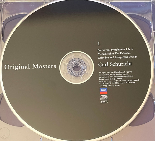 Carl Schuricht - Decca Recordings 1949-1956 | Decca (475 6074-2) - 3