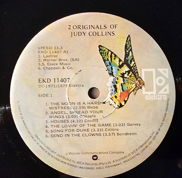 Judy Collins - 2 Originals Of Judy Collins | Elektra (EKD11407) - 4 Judy Collins - 2 Originals Of Judy Collins | Elektra (EKD11407) - 4