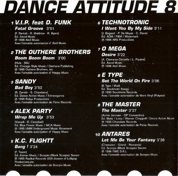 Various - Dance Attitude 8 | Polygram Projets Spéciaux (6304) - 2