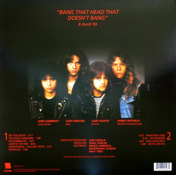 Metallica - Kill 'Em All | Blackened (BLCKND003R-1) - 2 Metallica - Kill 'Em All | Blackened (BLCKND003R-1) - 2