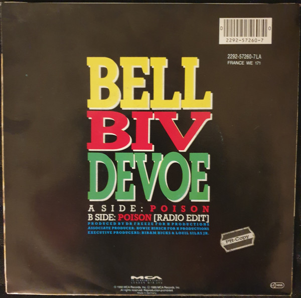 Bell Biv Devoe - Poison | MCA Records (2292-57260-7) - 2