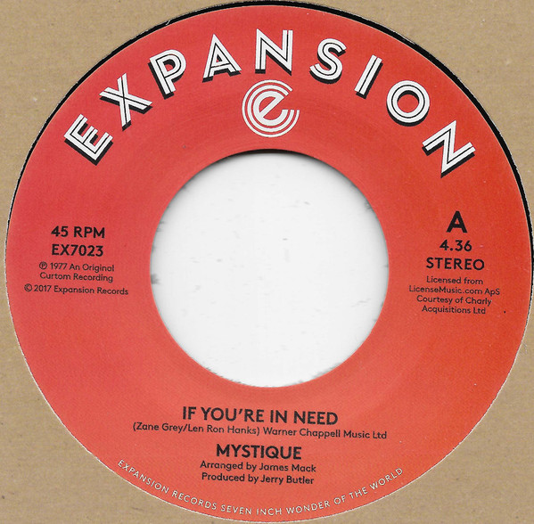 Mystique - If You're In Need / Spoiled Like A Baby | Expansion (EX7023) Mystique - If You're In Need / Spoiled Like A Baby | Expansion (EX7023)