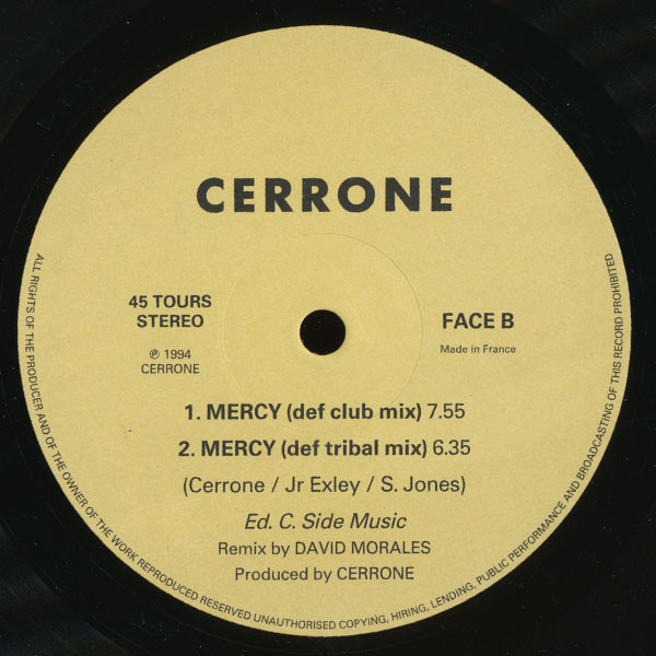 Cerrone - Mercy | C. Side (CER 001) - 3