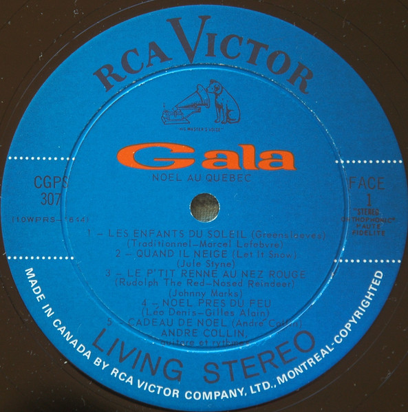 André Collin - Noël Au Québec | RCA Victor (CGPS-307) - 3