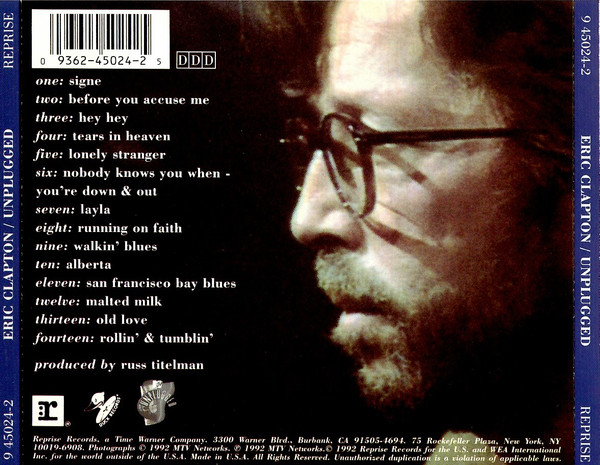 Eric Clapton - Unplugged | Reprise Records (9 45024-2) - 2
