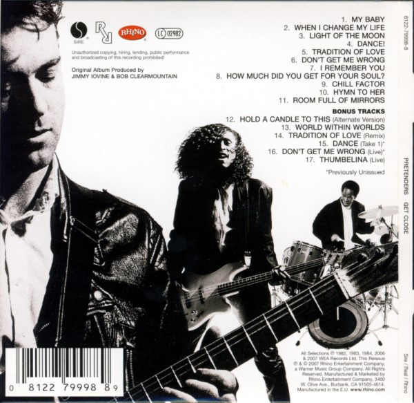 The Pretenders - Get Close | Sire (8122-79998-8) - 4