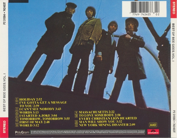 Bee Gees - Best Of Bee Gees | Polydor (P2 31594) - 2 Bee Gees - Best Of Bee Gees | Polydor (P2 31594) - 2