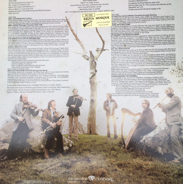 The Chieftains - Chieftains 9: Boil The Breakfast Early | Claddagh Records (CC30) - 2 The Chieftains - Chieftains 9: Boil The Breakfast Early | Claddagh Records (CC30) - 2