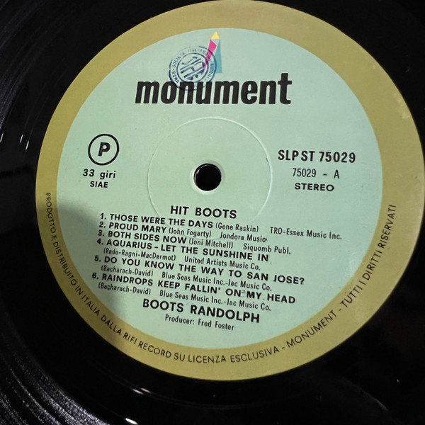 Boots Randolph - Hit Boots | Monument (SLP 18144) - 4 Boots Randolph - Hit Boots | Monument (SLP 18144) - 4
