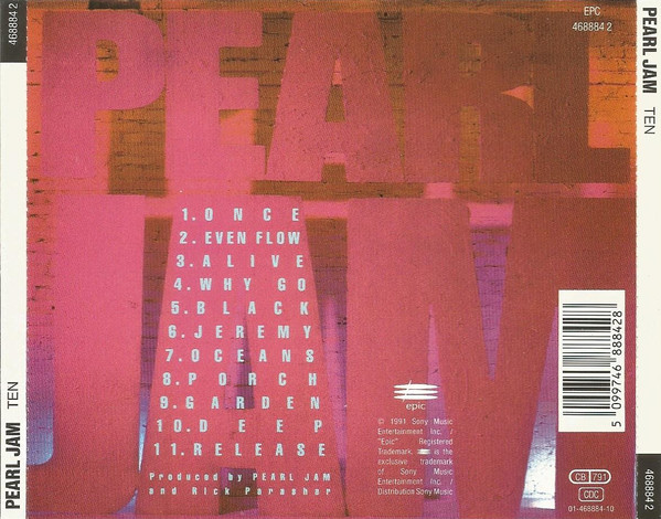 Pearl Jam - Ten | Epic (468884 2) - 2