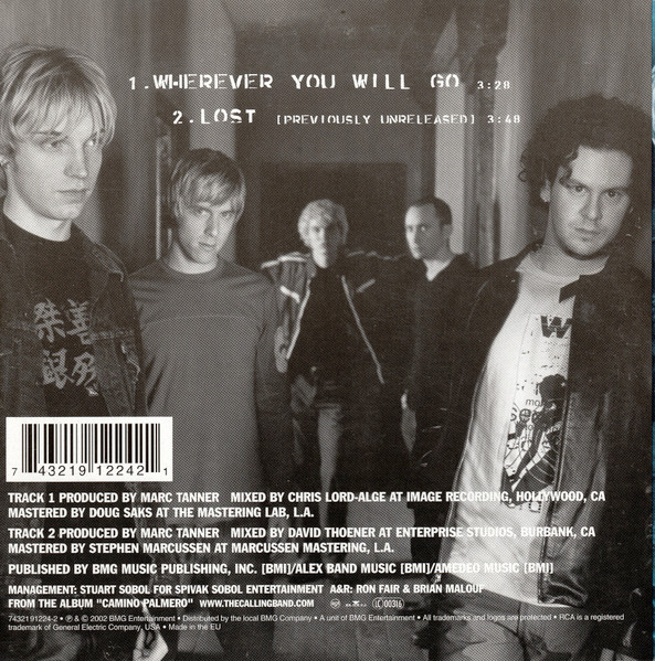 The Calling - Wherever You Will Go | RCA (7432191224-2) - 2