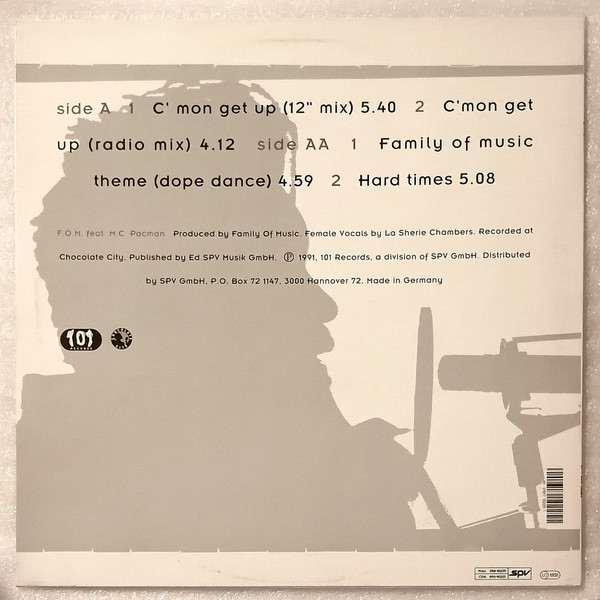 F.O.M. - C'mon Get Up | 101 Records (SPV 050-10225) - 2