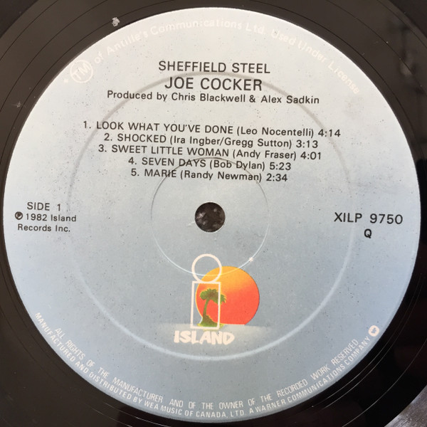 Joe Cocker - Sheffield Steel | Island Records (XILP 9750) - 3
