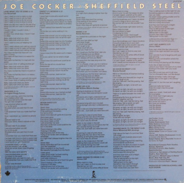 Joe Cocker - Sheffield Steel | Island Records (XILP 9750) - 2