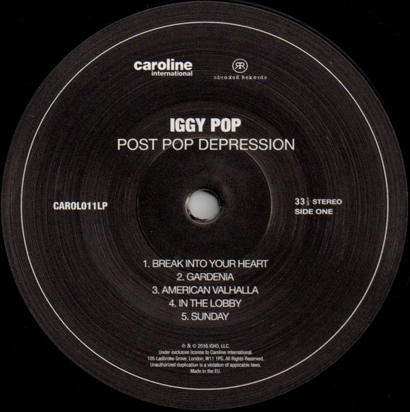 Iggy Pop - Post Pop Depression | Caroline International (CAROLO11LP) - 3