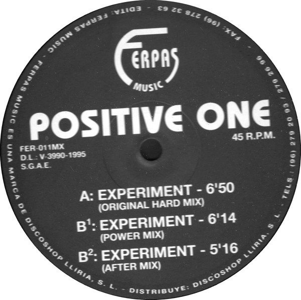 Positive One - Experiment | Ferpas Music (FER-011MX) - 2 Positive One - Experiment | Ferpas Music (FER-011MX) - 2