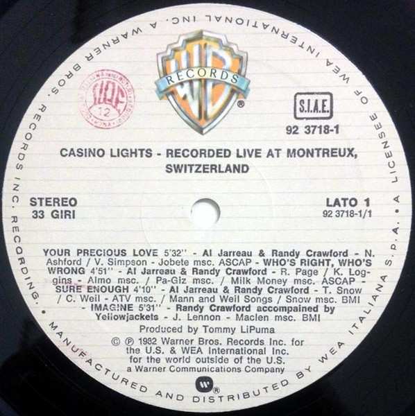 Various - Casino Lights | Warner Bros. Records (92.3718-1) - 3 Various - Casino Lights | Warner Bros. Records (92.3718-1) - 3