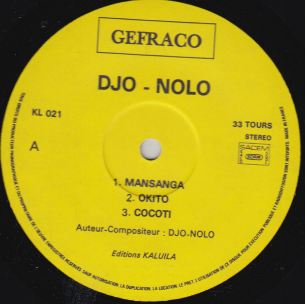 Djo Nolo - Fatuma-Bineta | Gefraco (KL 021) - 3 Djo Nolo - Fatuma-Bineta | Gefraco (KL 021) - 3
