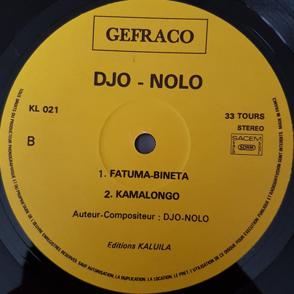Djo Nolo - Fatuma-Bineta | Gefraco (KL 021) - 4 Djo Nolo - Fatuma-Bineta | Gefraco (KL 021) - 4