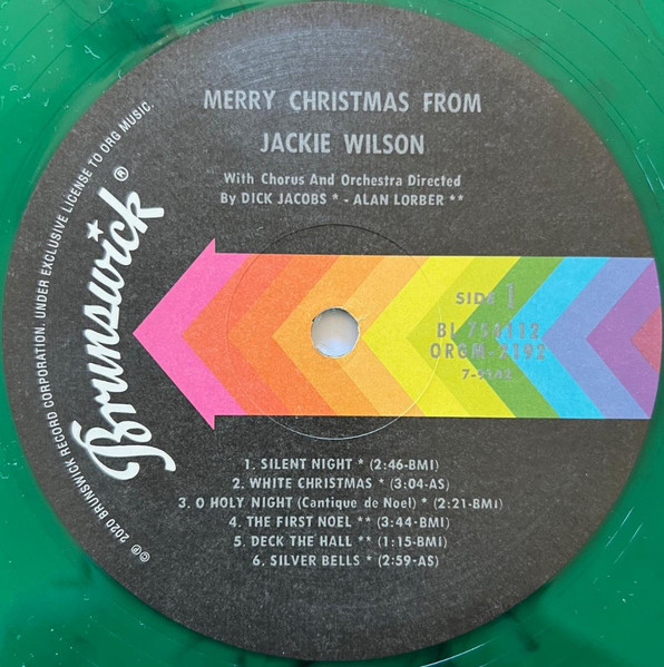 Jackie Wilson - Merry Christmas From Jackie Wilson | Brunswick (BL754112) - 3