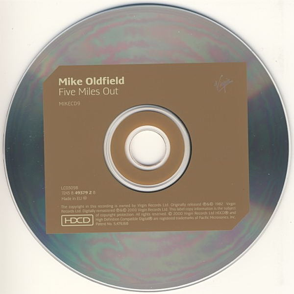Mike Oldfield - Five Miles Out | Virgin (7243 8 49379 2 8) - 3