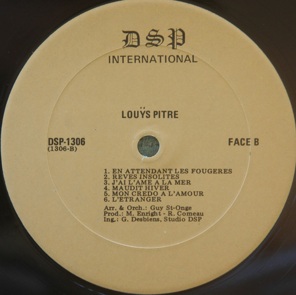 Louÿs Pitre - Louÿs Pitre | DSP International (DSP-1306) - 4 Louÿs Pitre - Louÿs Pitre | DSP International (DSP-1306) - 4