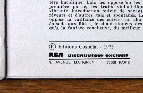 Édouard Lalo - Pierre Amoyal , Orchestre National De L'Opéra De Monte-Carlo , Paul Paray - Symphonie Espagnole Pour Violon Et Orchestre Op. 21- Rhapsodie Norvegienne | Erato (STU 70771) - 4