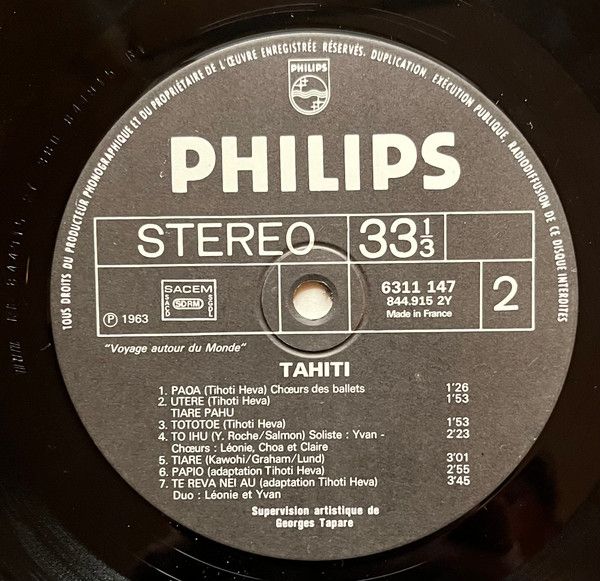 Unknown Artist - Tahiti | Philips (6311 147) - 4 Unknown Artist - Tahiti | Philips (6311 147) - 4