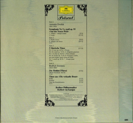 Antonín Dvořák / Bedřich Smetana - Berliner Philharmoniker , Herbert von Karajan - Symphonie "Aus Der Neuen Welt" - 5 Slawische Tänze / Moldau - Tänze Aus "Die Verkaufte Braut" | Deutsche Grammophon (2726 516) - 2 Antonín Dvořák / Bedřich Smetana - Berliner Philharmoniker , Herbert von Karajan - Symphonie "Aus Der Neuen Welt" - 5 Slawische Tänze / Moldau - Tänze Aus "Die Verkaufte Braut" | Deutsche Grammophon (2726 516) - 2