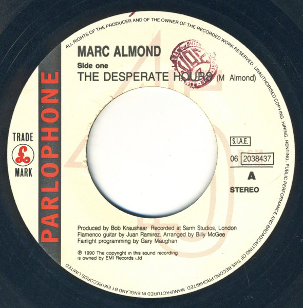 Marc Almond - The Desperate Hours | Parlophone (06 2038437) - 3
