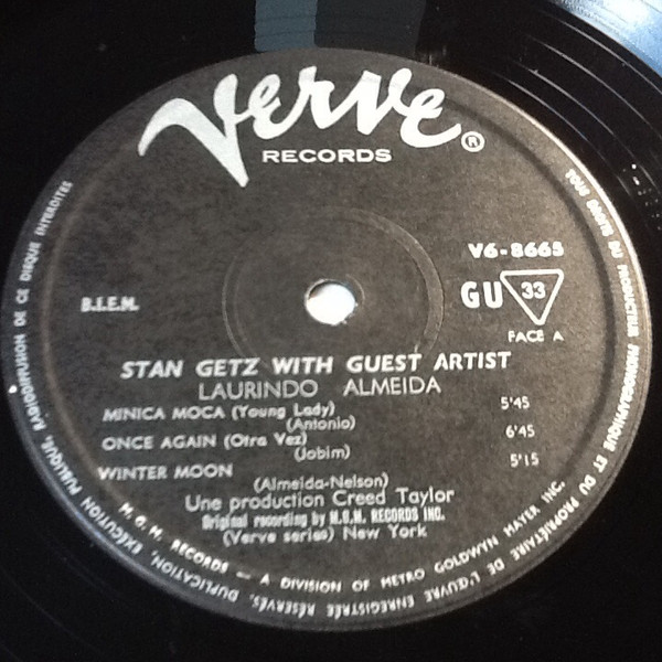 Stan Getz With Laurindo Almeida - Stan Getz With Guest Artist Laurindo Almeida | Verve Records (V6-8665) - 2 Stan Getz With Laurindo Almeida - Stan Getz With Guest Artist Laurindo Almeida | Verve Records (V6-8665) - 2