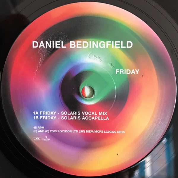 Daniel Bedingfield - Friday | Polydor (DB15) - 3