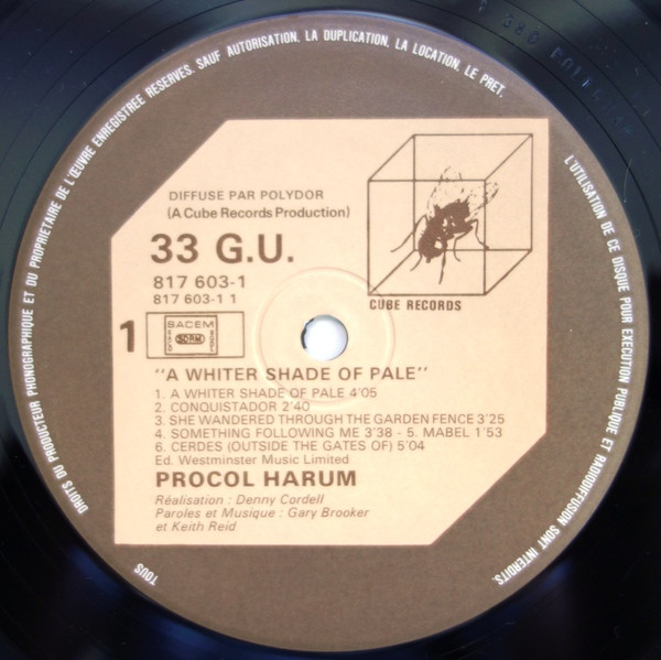 Procol Harum - A Whiter Shade Of Pale | Cube Records (817603-1) - 3