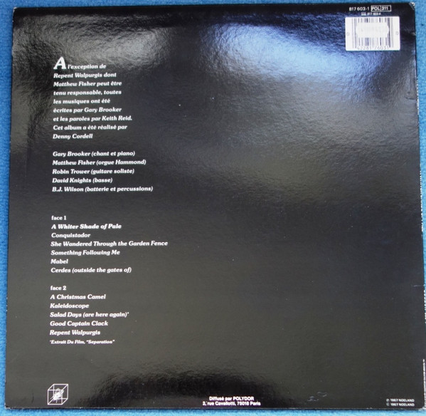 Procol Harum - A Whiter Shade Of Pale | Cube Records (817603-1) - 2