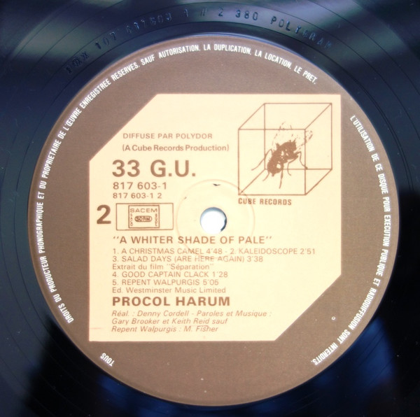 Procol Harum - A Whiter Shade Of Pale | Cube Records (817603-1) - 4