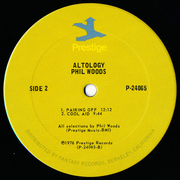 Phil Woods - Altology | Prestige (P-24065) - 4 Phil Woods - Altology | Prestige (P-24065) - 4