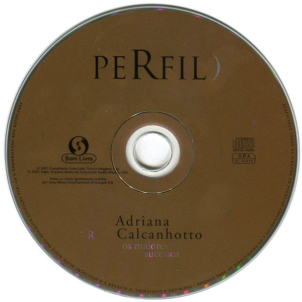 Adriana Calcanhotto - Perfil [Os Maiores Sucessos] | Som Livre (SL 03472) - 3