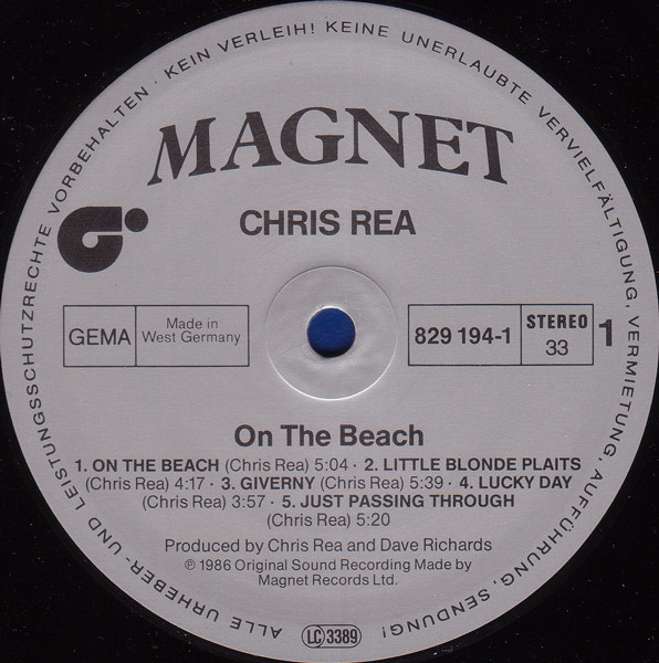 Chris Rea - On The Beach | Magnet (829 194-1) - 3