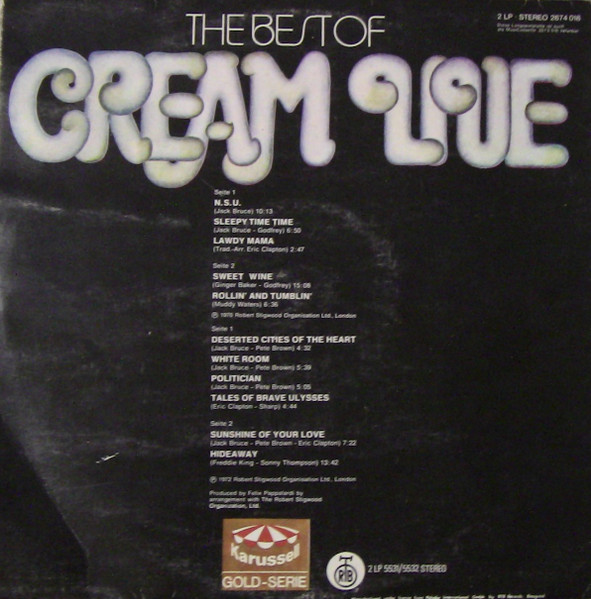 Cream - The Best Of Cream Live | Karussell (2674 018) - 2