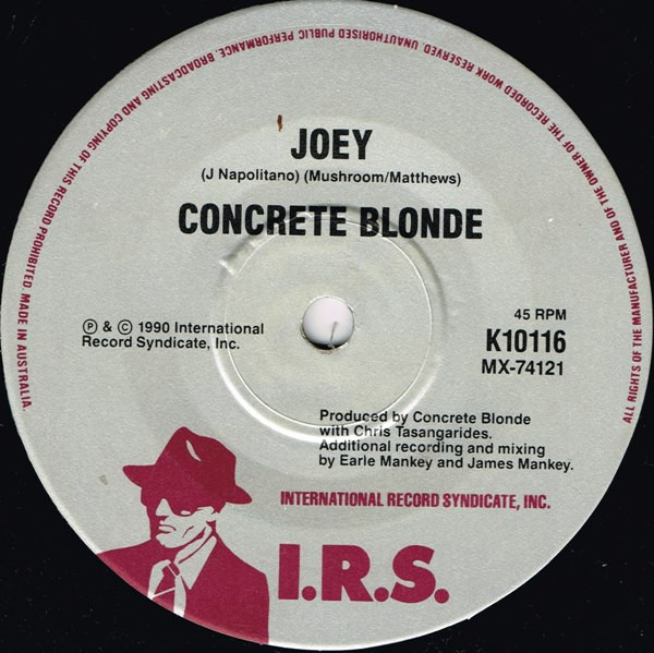 Concrete Blonde - Joey | I.R.S. Records (K10116) - 3